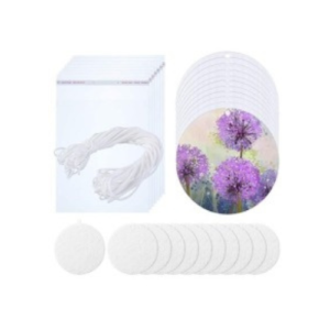 Set 30 de odorizante AUTO personalizate foto sau logo - rotund 8cm