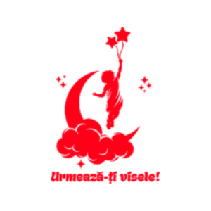 Sticker decorativ pentru perete, Urmeaza-ti visele!, 30x50cm, rosu