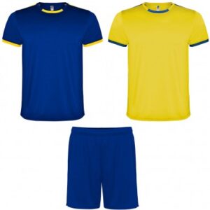 Echipament Personalizat nume si numar albastru+galben