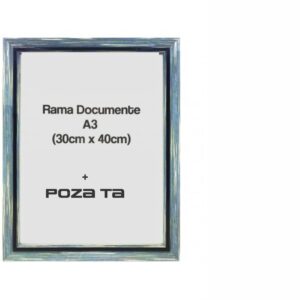 Rama Foto Albastru+Negru 30 x 40cm